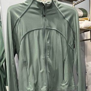 Lululemon Ribbed Nulu Cropped Define Jacket Tidewater Teal Size 14